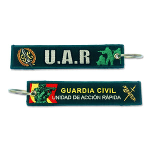 Llavero de tela Guardia Civil, UAR Unidad de Acción Rápida