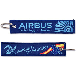 llavero airbus tecnico azul technology in heaven aircraft technician bandera españa tecnico de aeronaves llavero de calidad