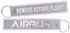 Llavero de tela Airbus Remove Before Flight Gris Reflectante