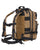 Mochila Táctica Cordura 600D Mediana Coyote y Negro 25L
