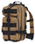 Mochila Táctica Cordura 600D Mediana Coyote y Negro 25L