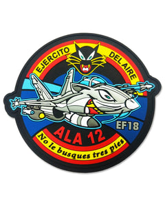 Parche del ALA 12 Ejército Del Aire EF18 No le busques tres pies