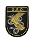 Parche GEO Grupo Especial de Operaciones Negro con Dorado