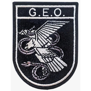 Parche GEO Grupo Especial de Operaciones Negro con gris o blanco gran calidad
